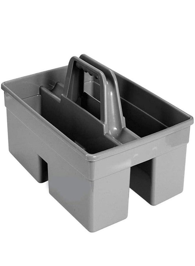 SHREEVA Plastic Caddy Bucket New Model 2-Compartment Industrial Caddy Bucket, Bathroom Caddy Organizer Basket, Bathroom Organizer Basket, Tool Organizer, Cleaning Supplies, Multicolor - Image 1
